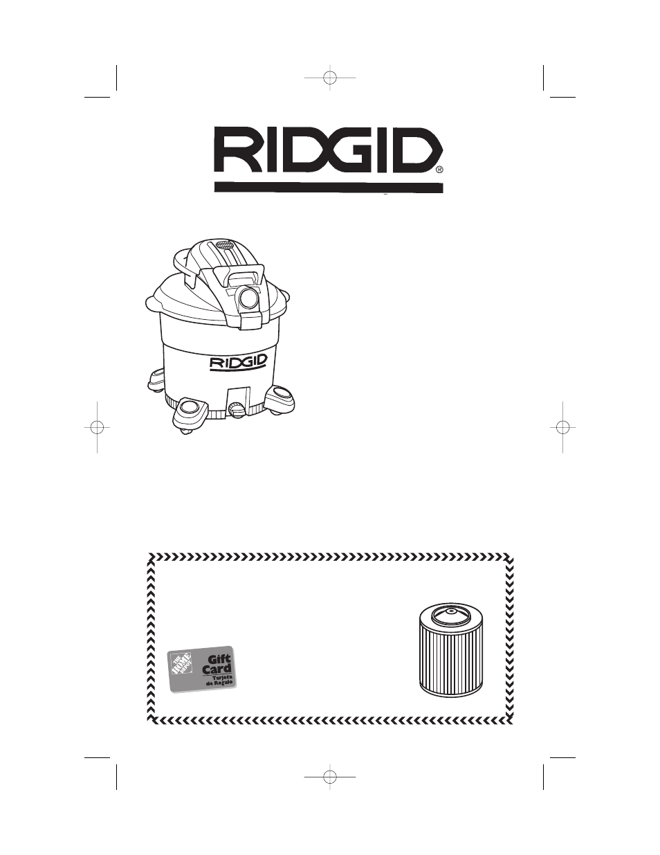 Manual del usuario wd1665, Vf5000 | RIDGID WD1665 User Manual | Page 19 / 36