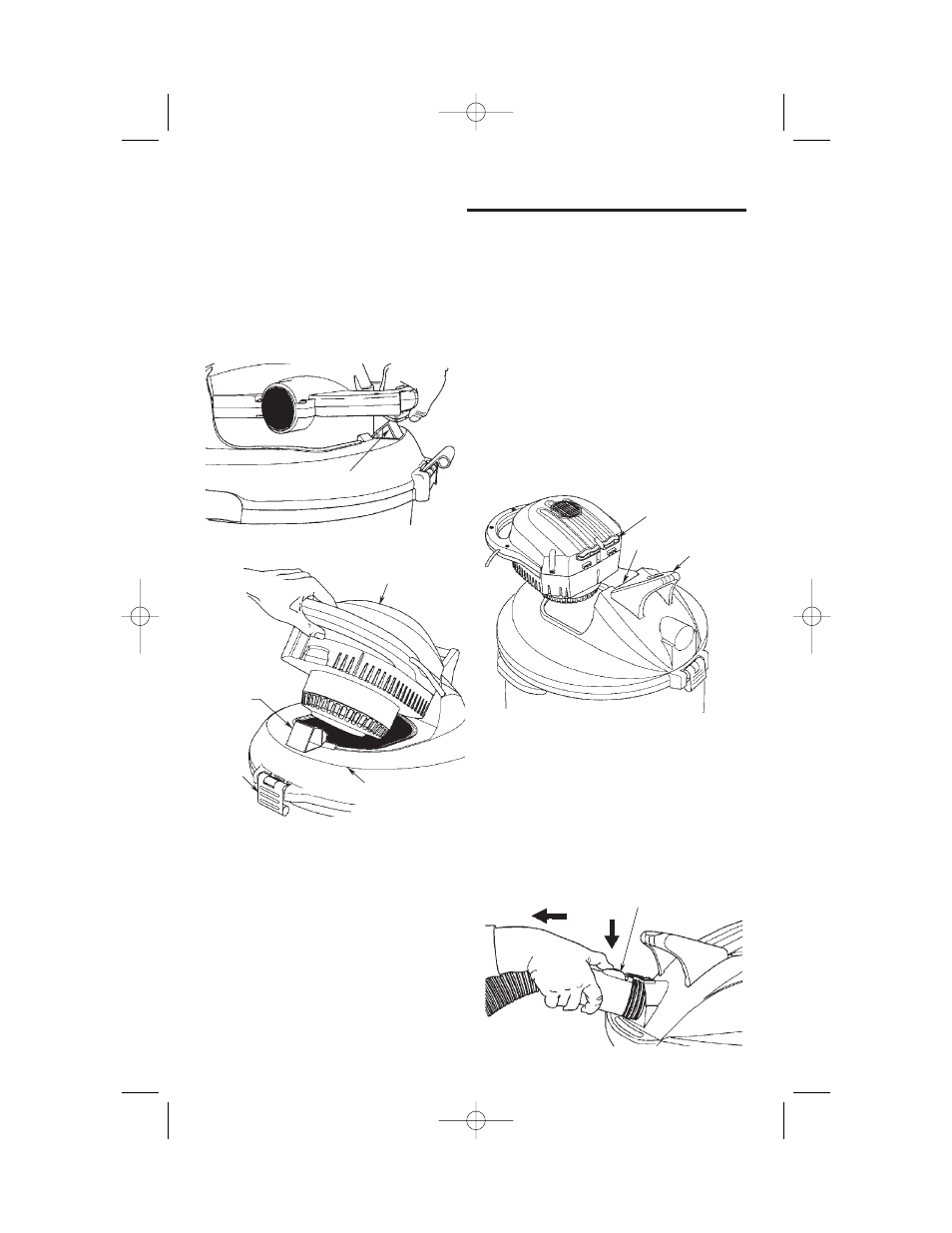 Positioning detachable blower, Power head assembly) | RIDGID WD1665 User Manual | Page 9 / 36