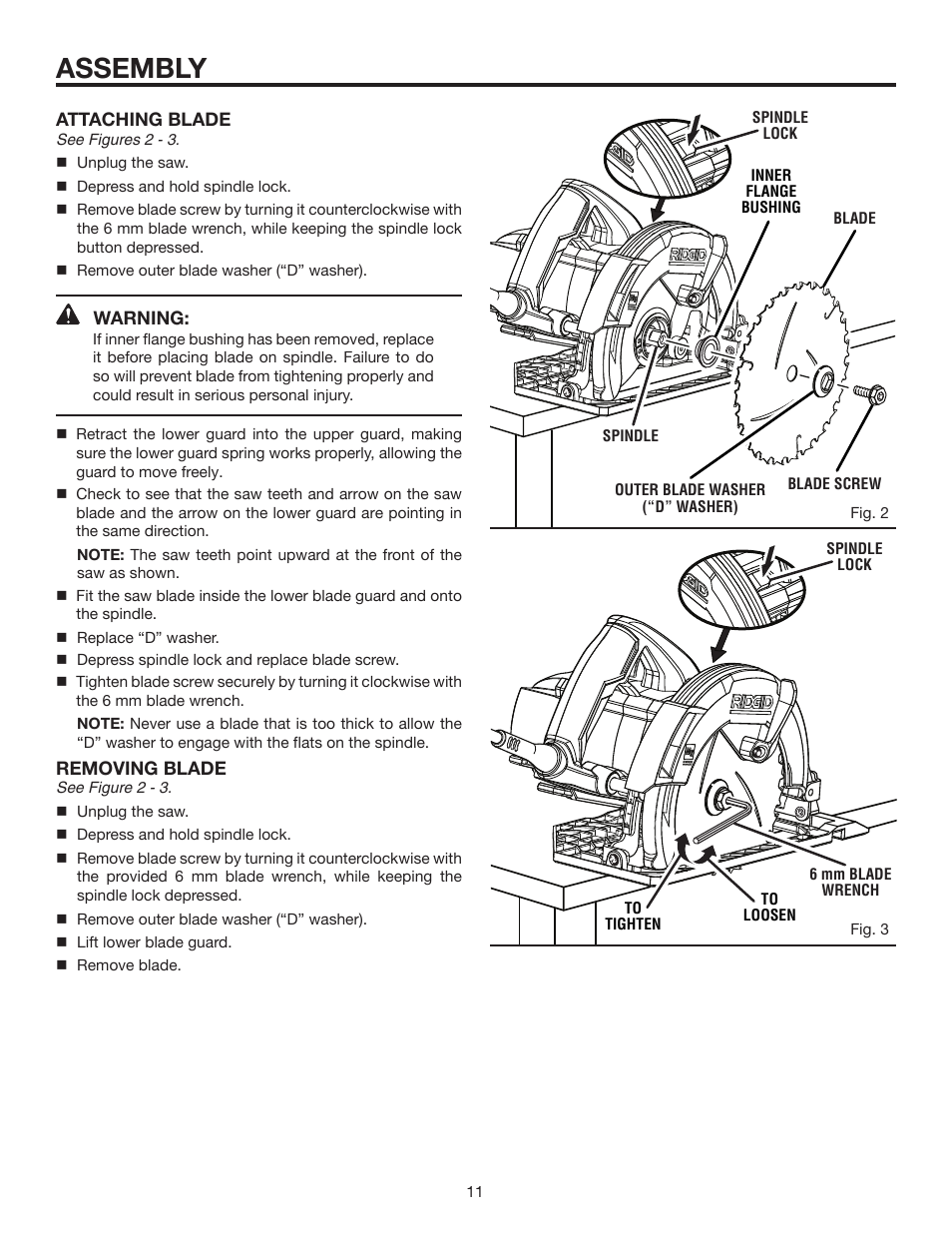Assembly | RIDGID R3202 User Manual | Page 11 / 22