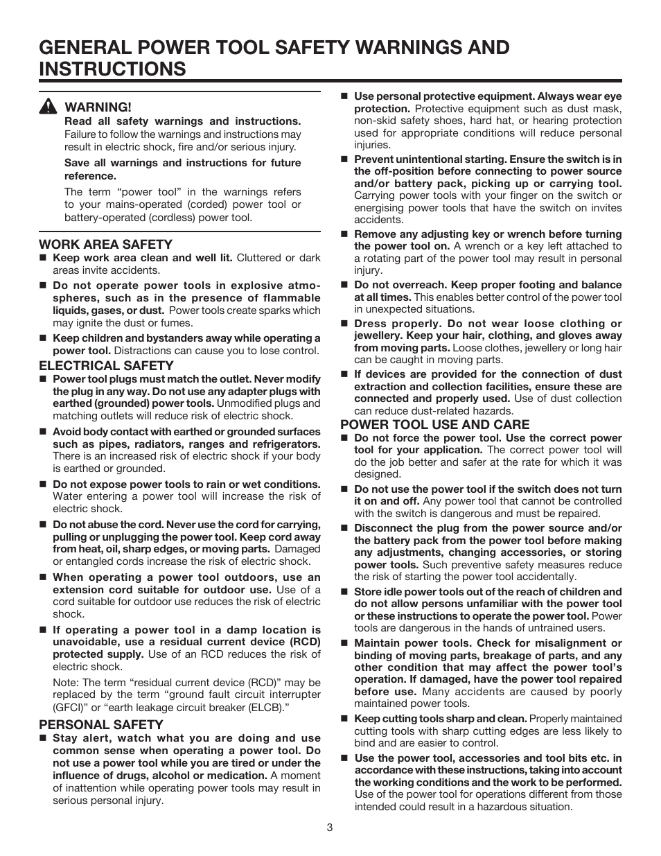 RIDGID R3202 User Manual | Page 3 / 22