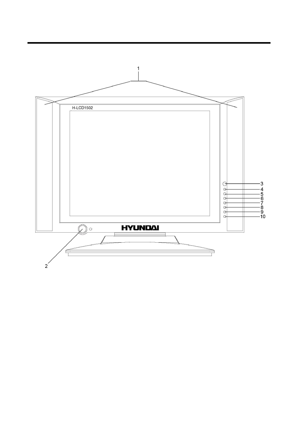 Controls | Hyundai H-LCD1502 User Manual | Page 7 / 30