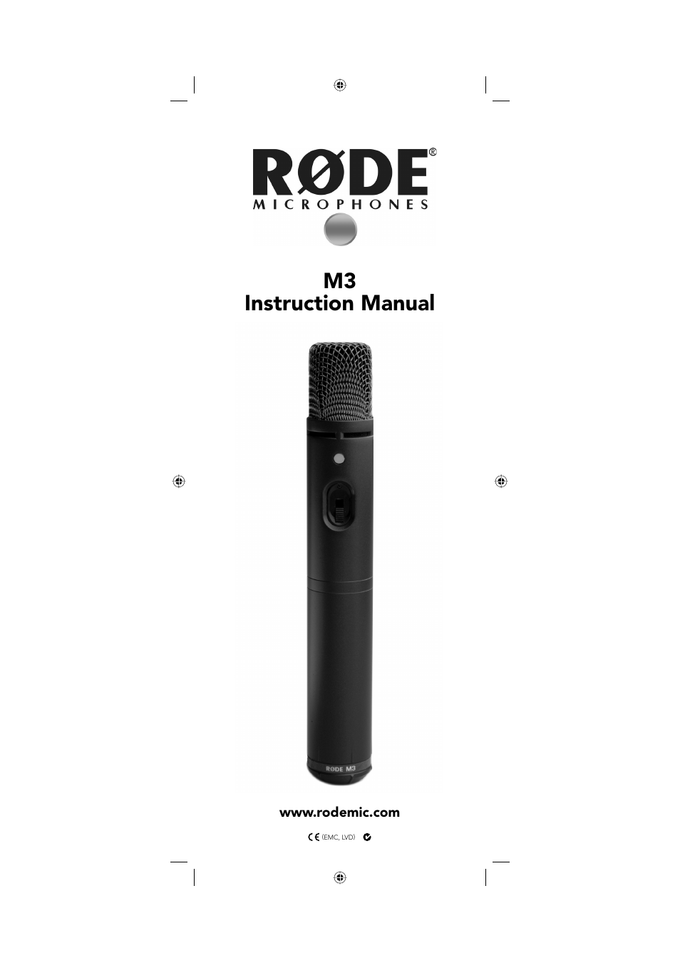 RODE Microphones M3 User Manual | 16 pages