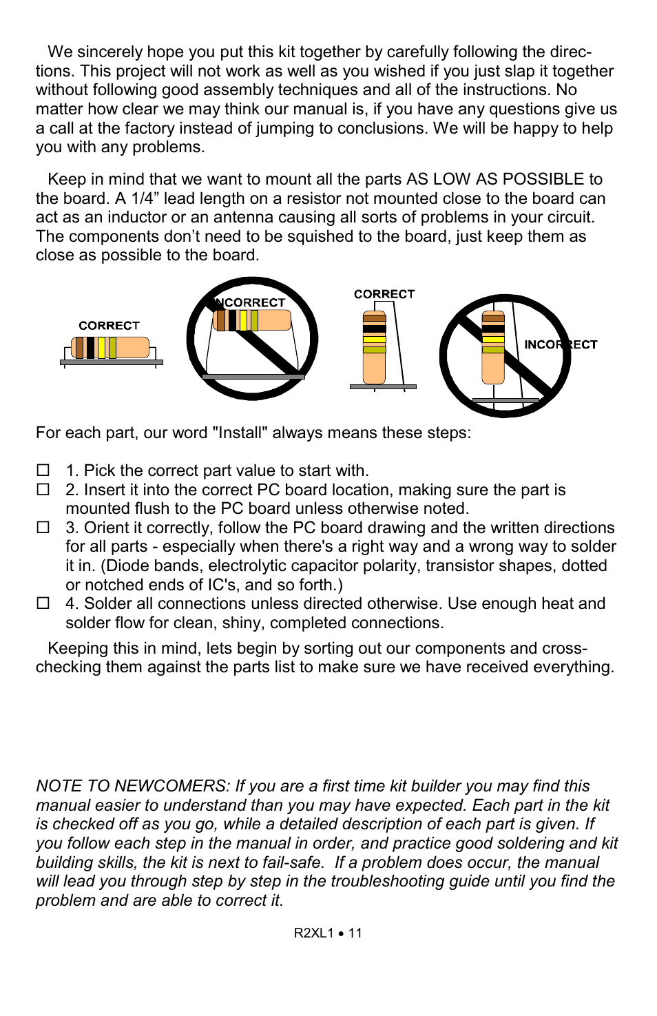 Ramsey Electronics RCA to XLR Converter R2XL1 User Manual | Page 11 / 20