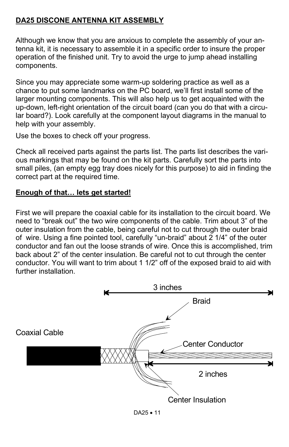 Ramsey Electronics DA25 User Manual | Page 11 / 20