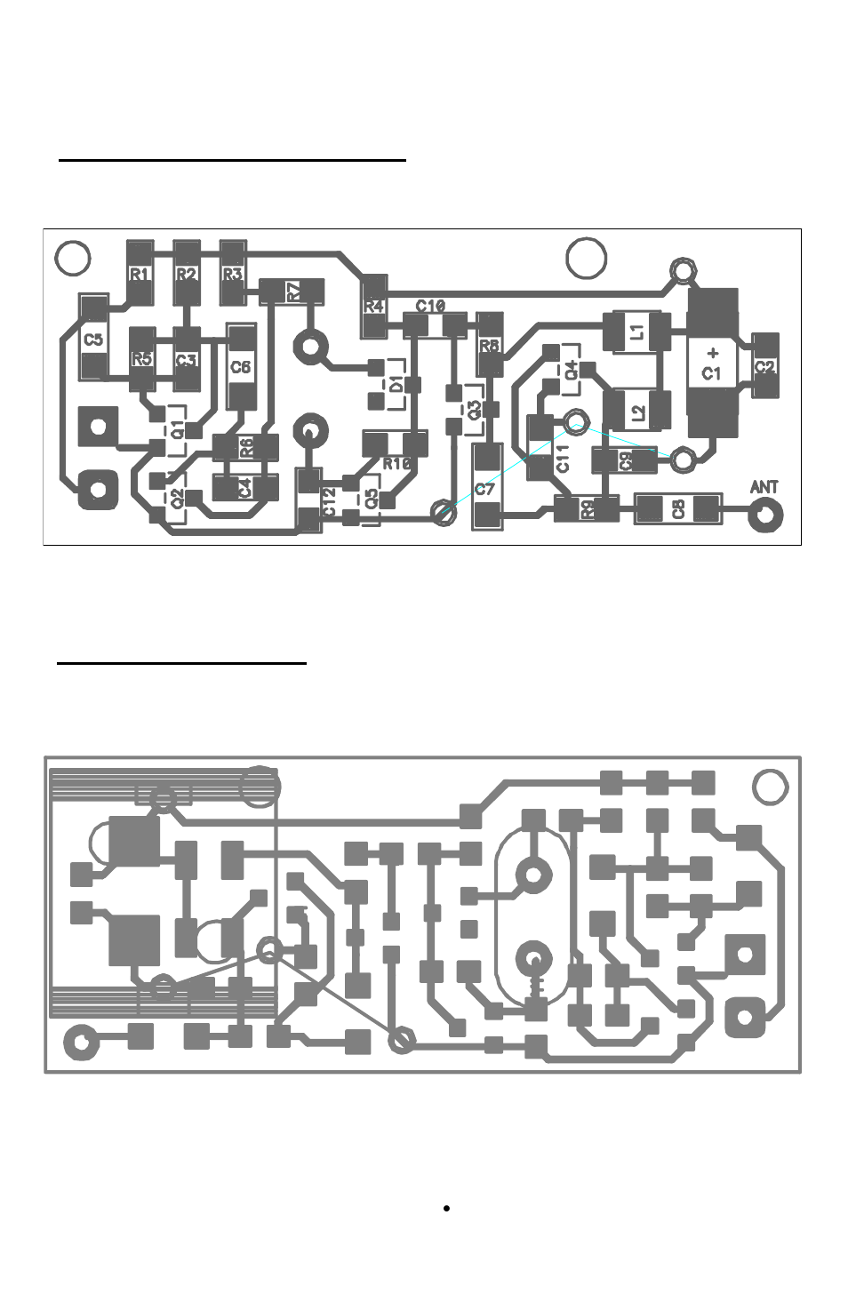 Top side of mr6 (smt side): bottom side of mr6 | Ramsey Electronics MR6 User Manual | Page 8 / 16