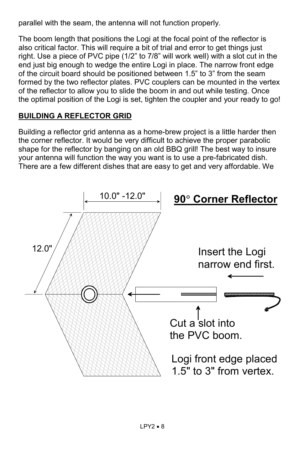 Ramsey Electronics The `Logi' Log Periodic Antenna LPY915 User Manual | Page 8 / 12