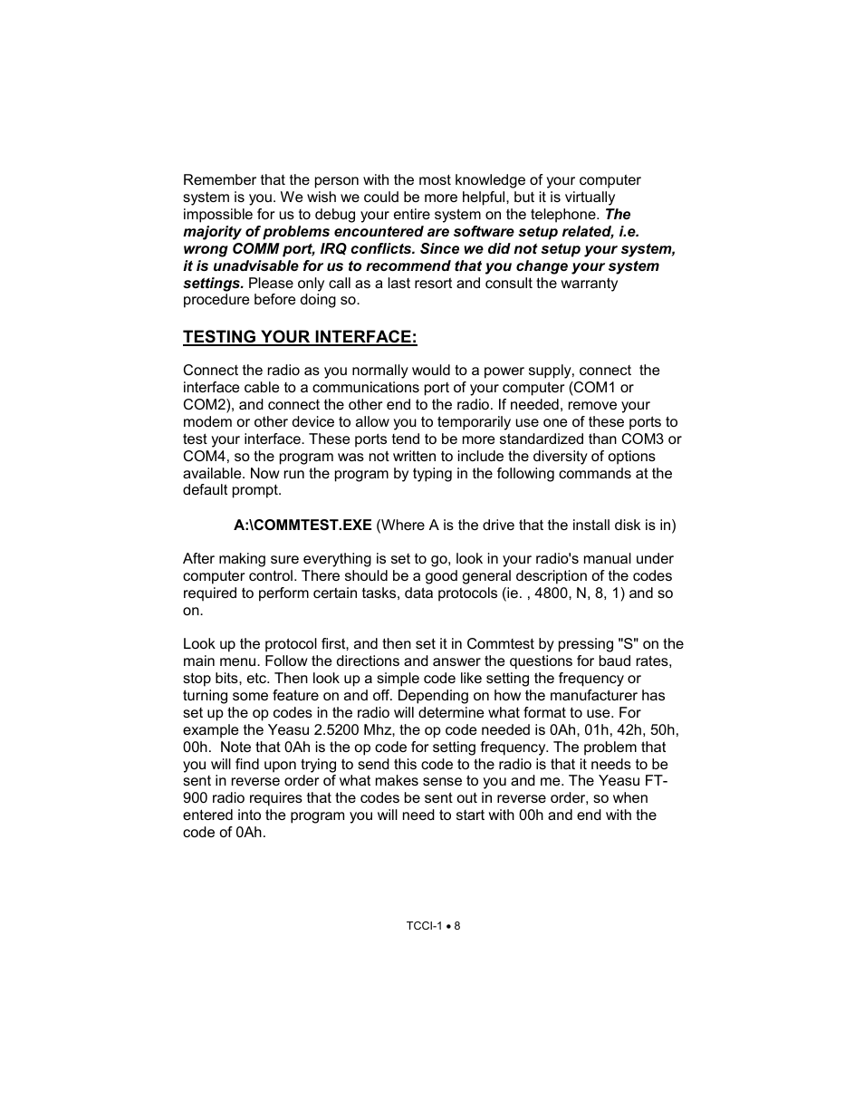 Ramsey Electronics TCCI-1 User Manual | Page 8 / 11