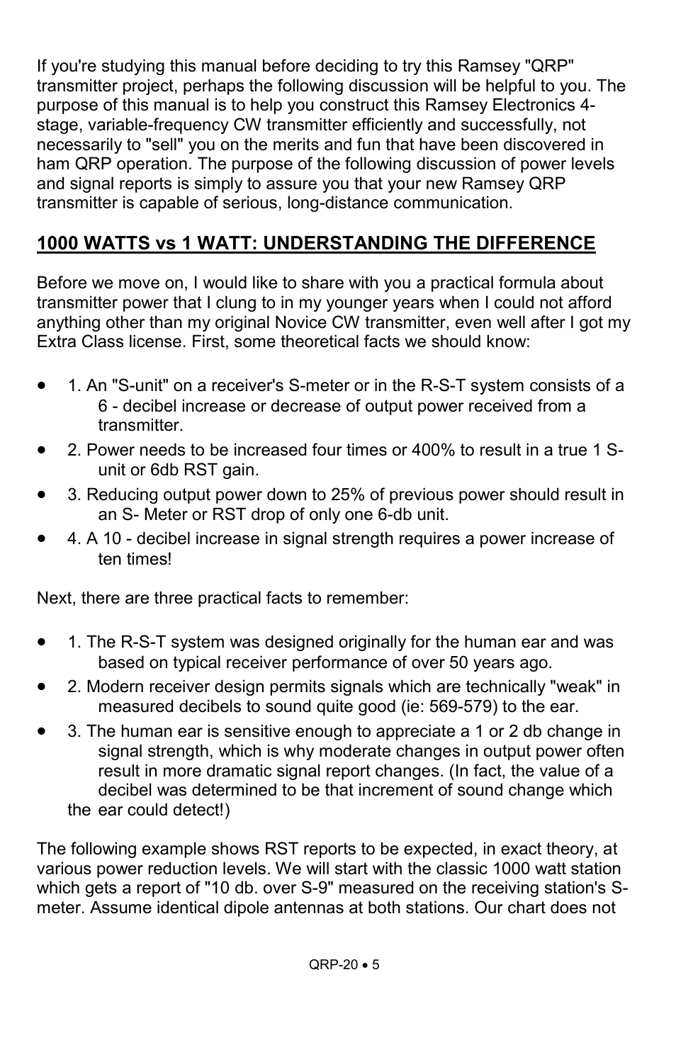 Ramsey Electronics QRP20 User Manual | Page 5 / 24