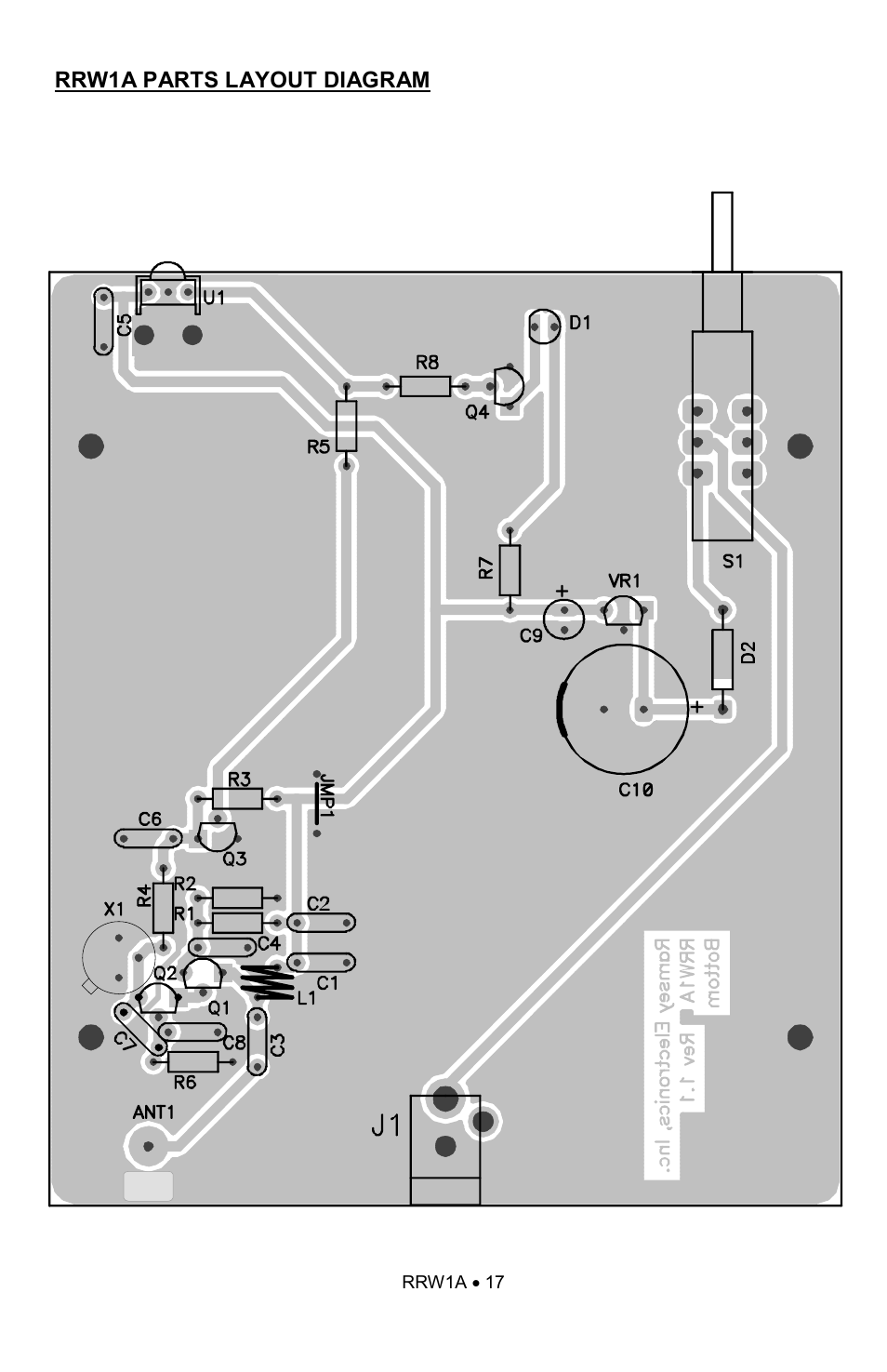 Ramsey Electronics RRW1A User Manual | Page 17 / 20