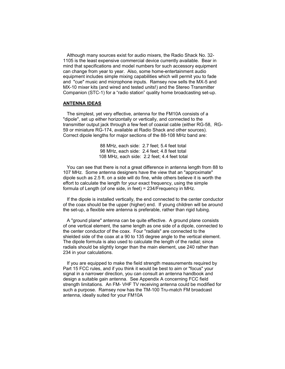 Ramsey Electronics FM10A User Manual | Page 17 / 28