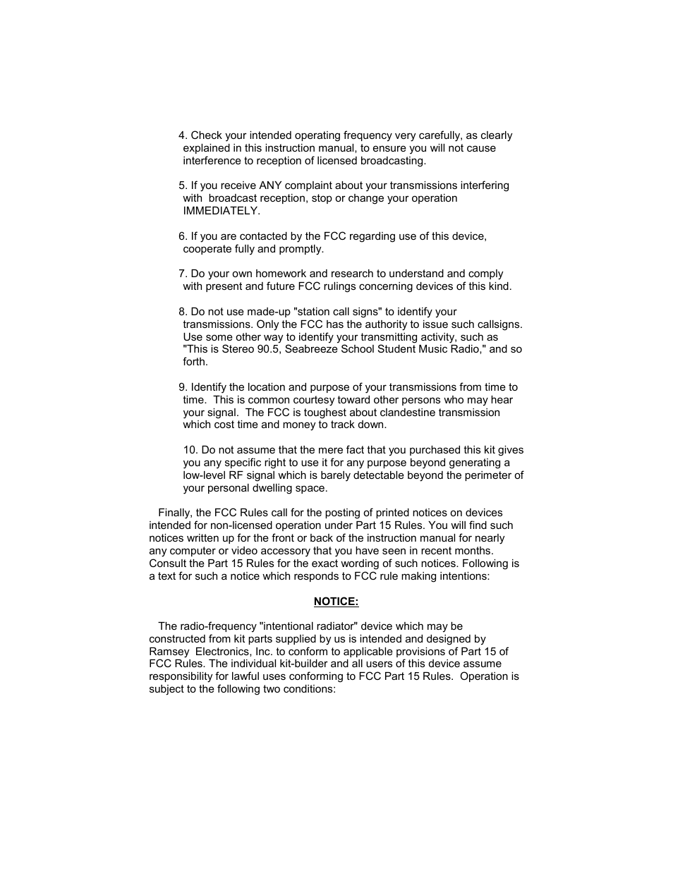 Ramsey Electronics FM10A User Manual | Page 25 / 28