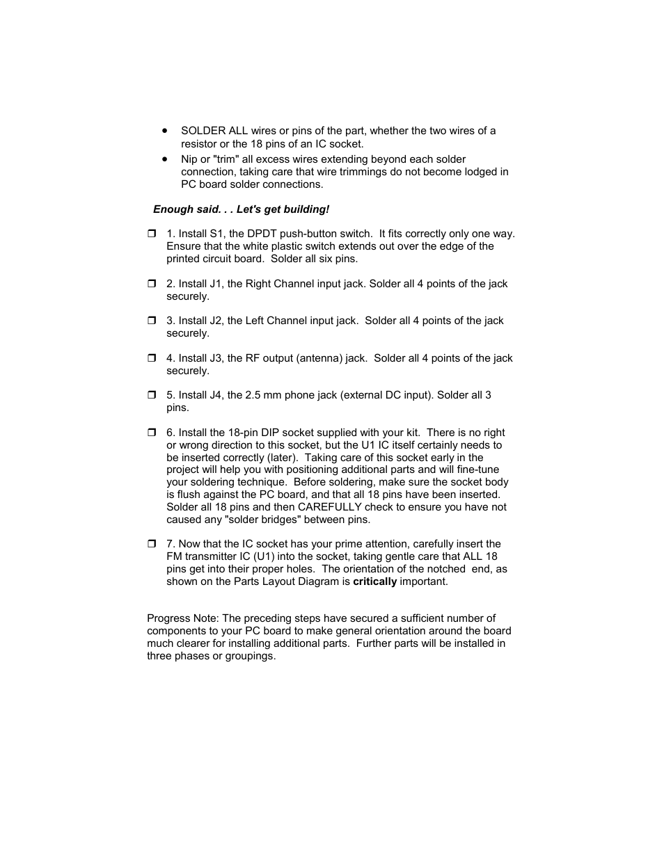 Ramsey Electronics FM10A User Manual | Page 9 / 28