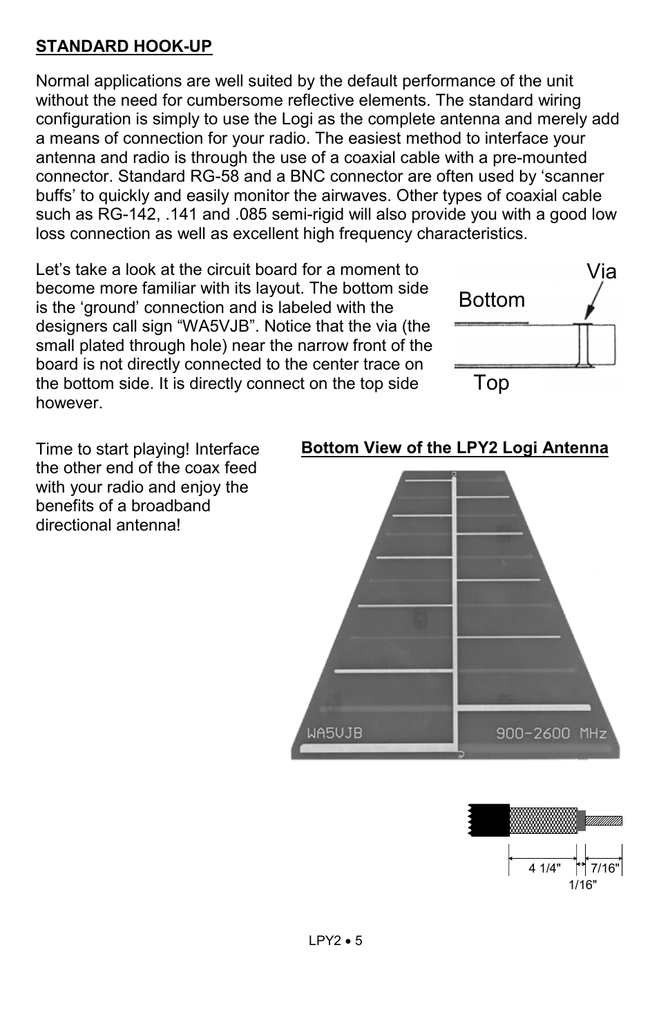 Via bottom top | Ramsey Electronics LPY2 User Manual | Page 5 / 12