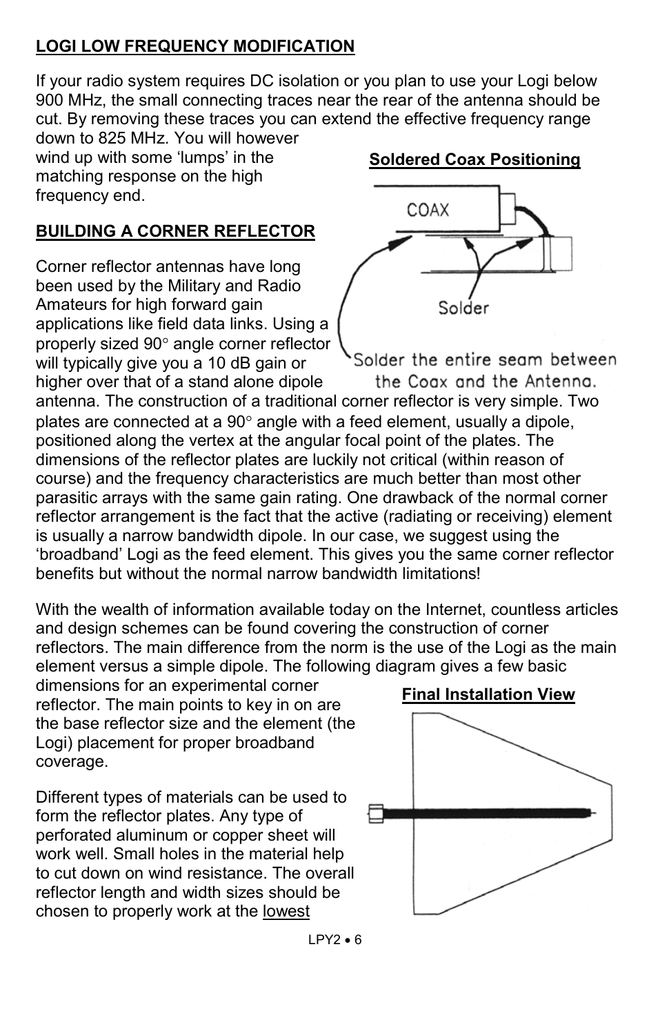 Ramsey Electronics LPY2 User Manual | Page 6 / 12