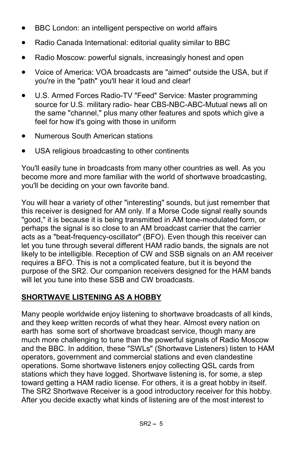 Ramsey Electronics SR2 User Manual | Page 5 / 28