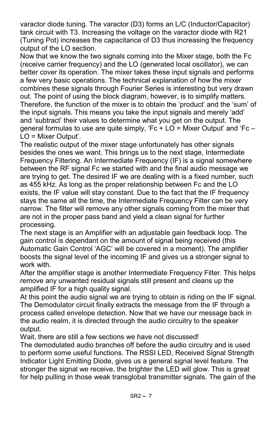 Ramsey Electronics SR2 User Manual | Page 7 / 28