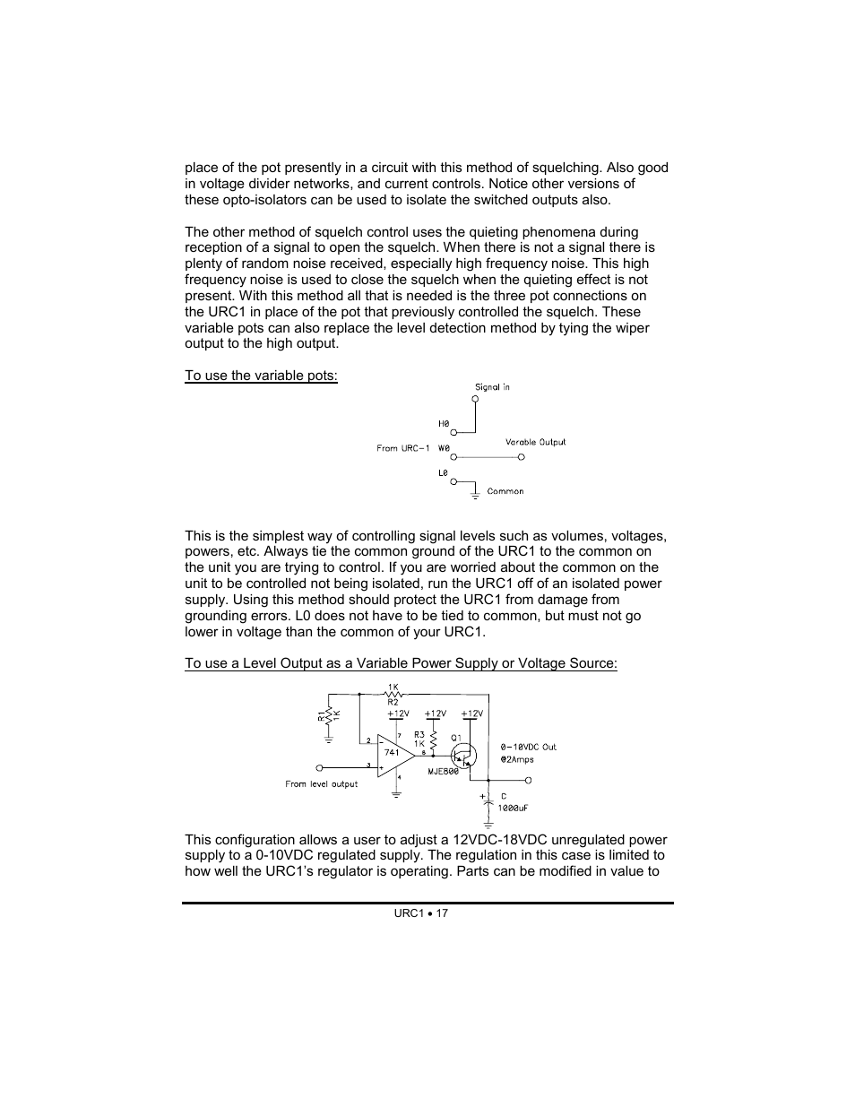 Ramsey Electronics URC1 User Manual | Page 17 / 31