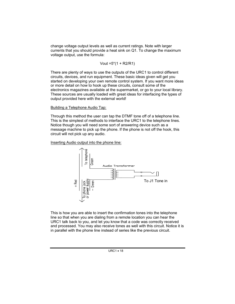 Ramsey Electronics URC1 User Manual | Page 18 / 31