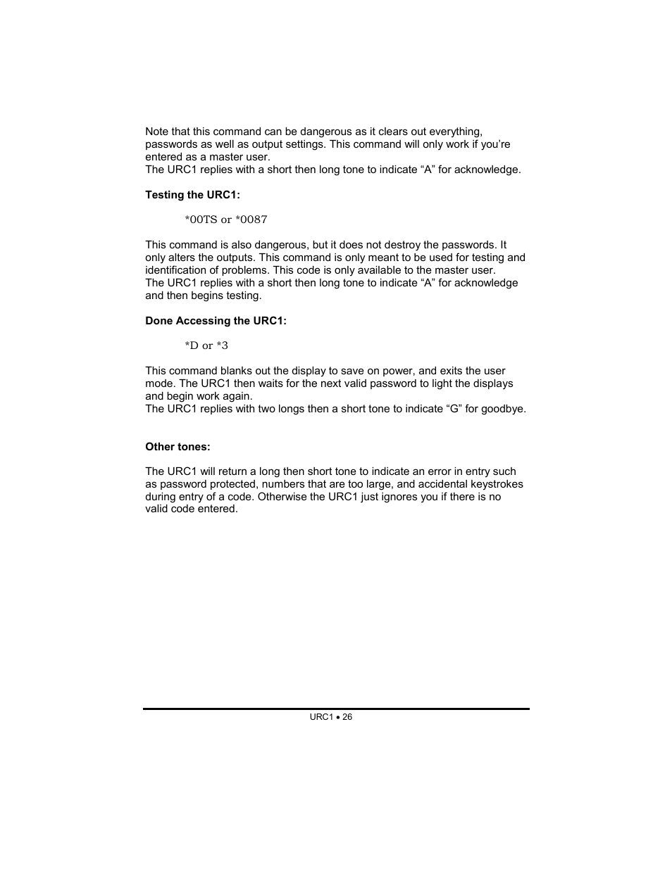 Ramsey Electronics URC1 User Manual | Page 26 / 31