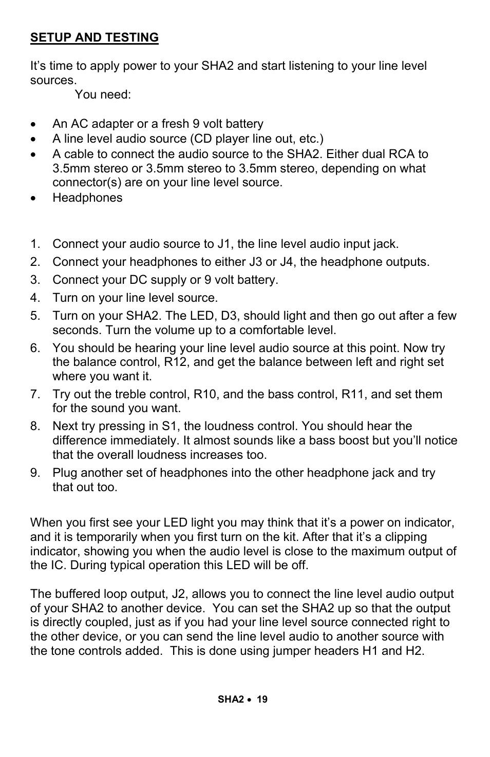 Ramsey Electronics SHA2 User Manual | Page 19 / 24