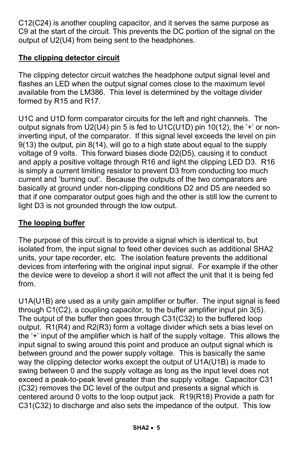 Ramsey Electronics SHA2 User Manual | Page 5 / 24