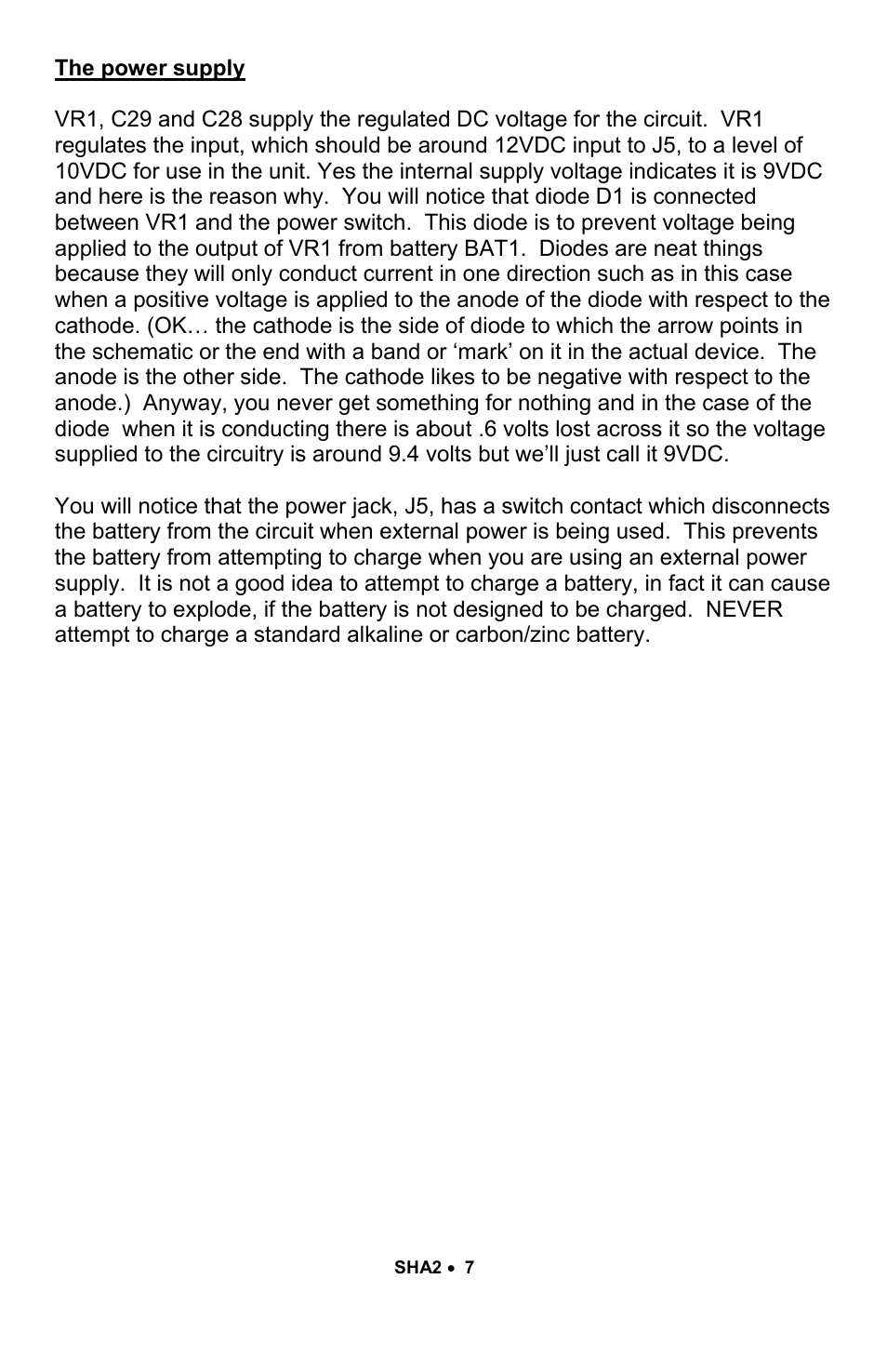 Ramsey Electronics SHA2 User Manual | Page 7 / 24