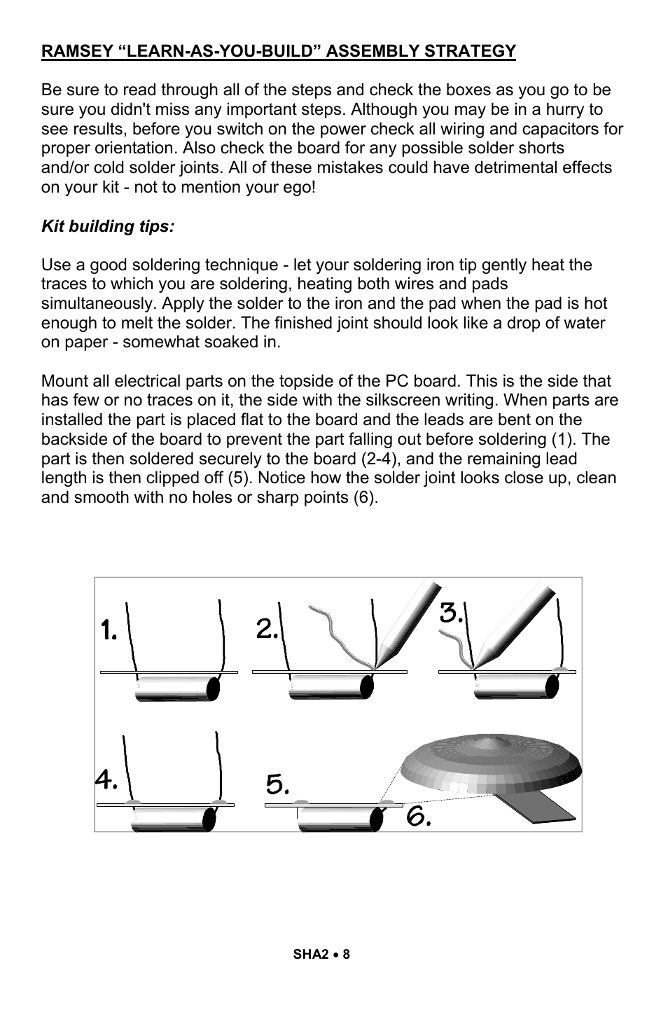 Ramsey Electronics SHA2 User Manual | Page 8 / 24