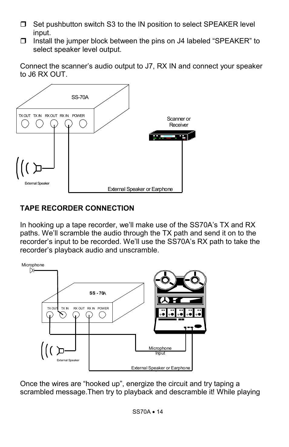 Ramsey Electronics SS70A User Manual | Page 14 / 20