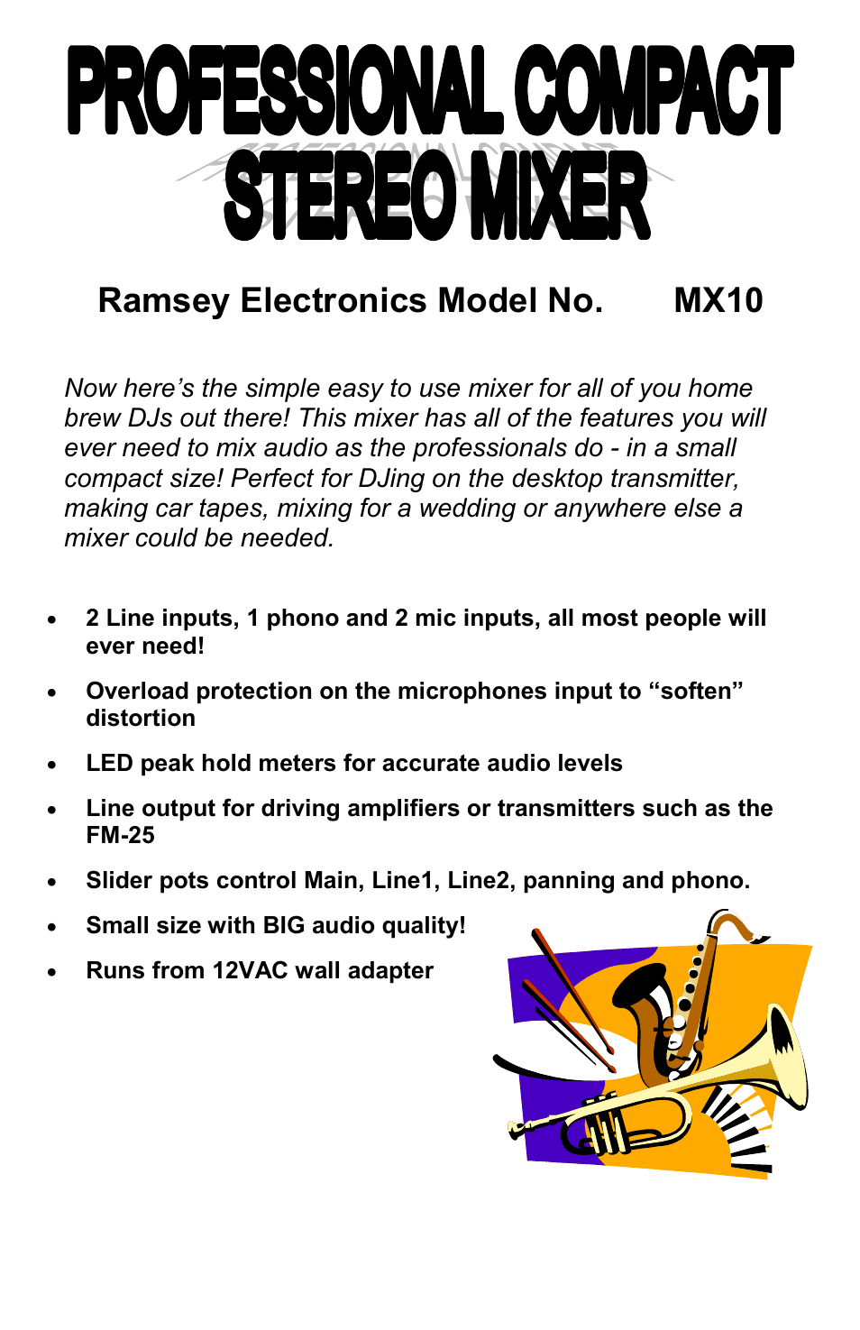 Ramsey Electronics MX10 User Manual | 32 pages