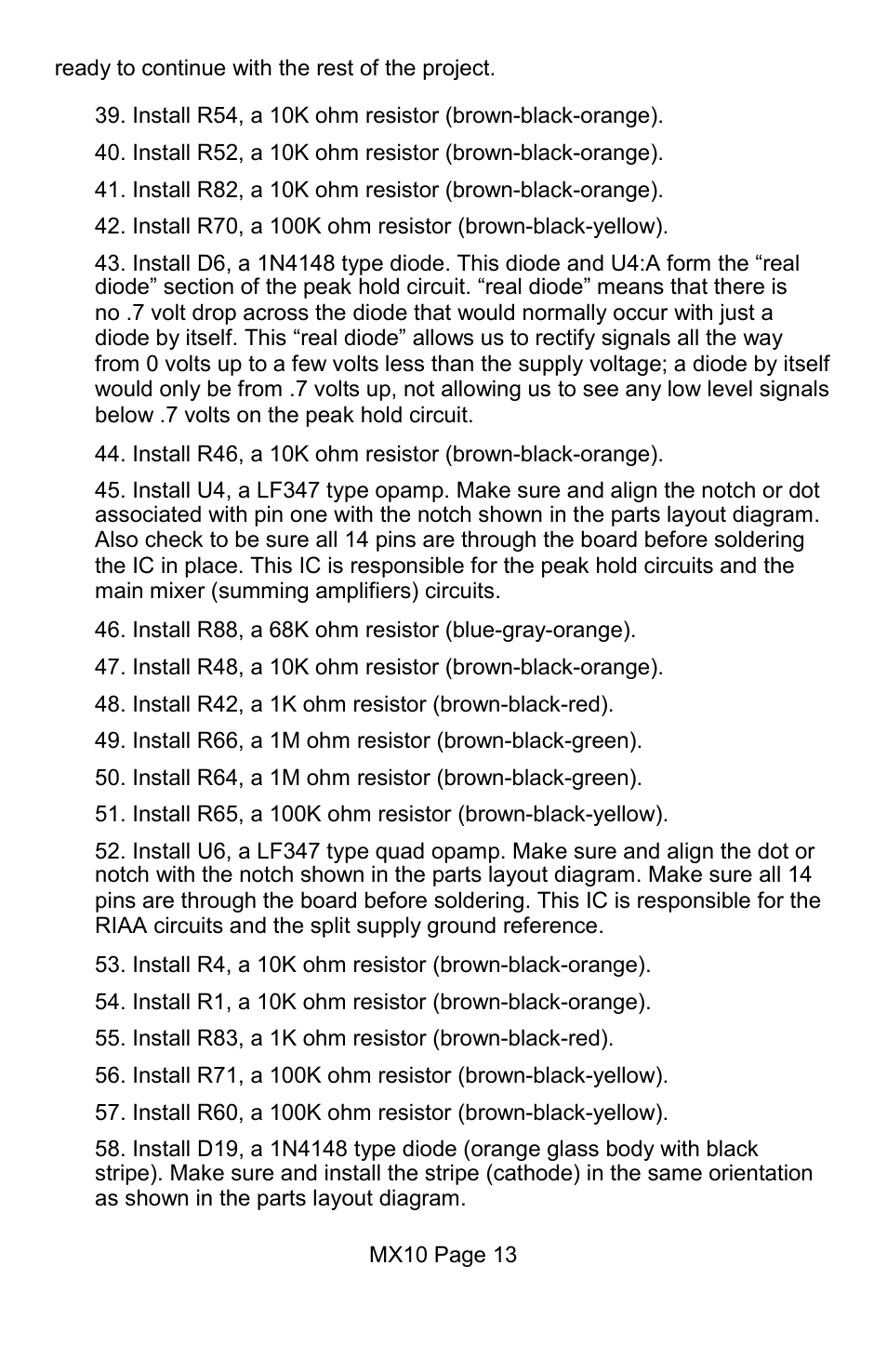 Ramsey Electronics MX10 User Manual | Page 13 / 32