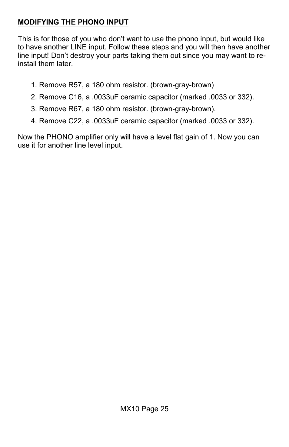 Ramsey Electronics MX10 User Manual | Page 25 / 32
