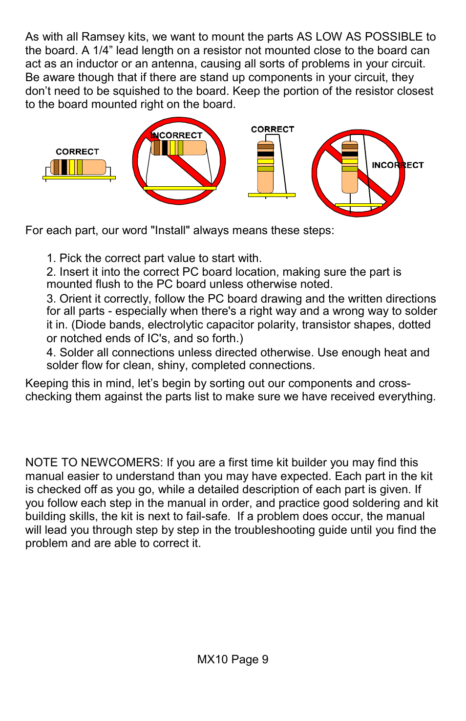 Ramsey Electronics MX10 User Manual | Page 9 / 32