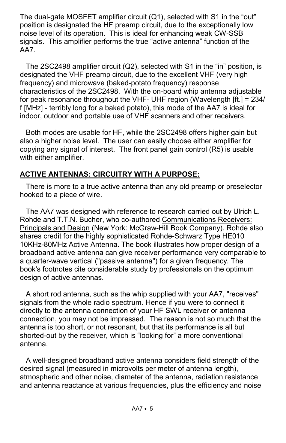 Ramsey Electronics AA7 User Manual | Page 5 / 16