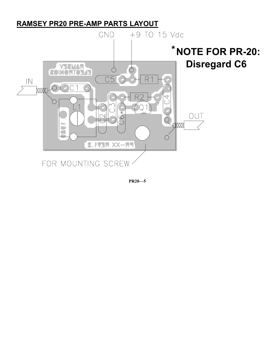 Ramsey Electronics PR20 User Manual | Page 5 / 16