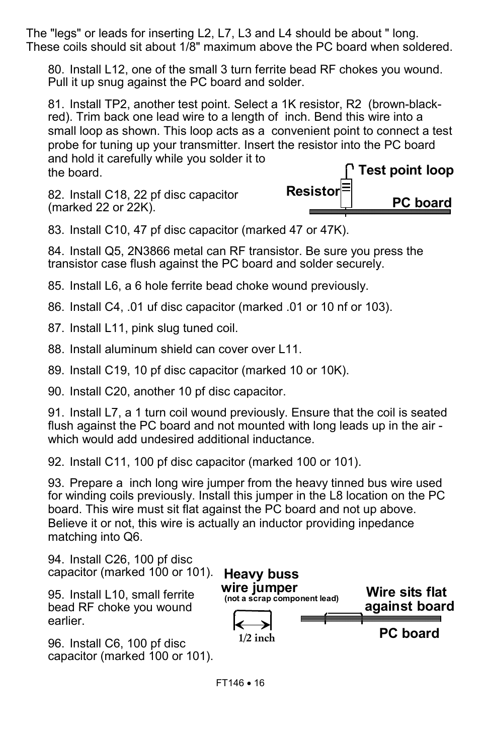 Ramsey Electronics FT146 User Manual | Page 16 / 28