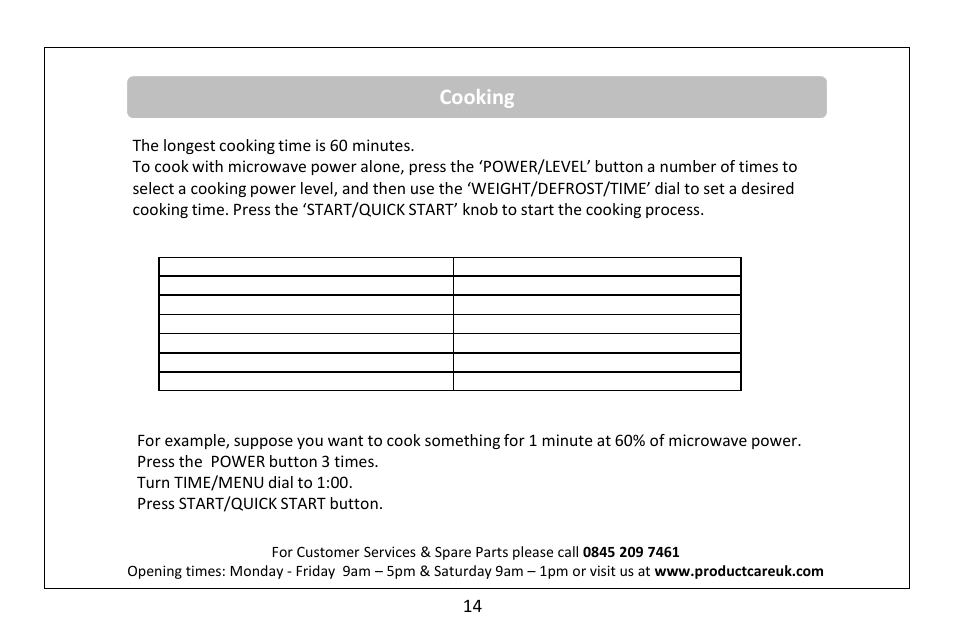 Cooking | RUSSELL HOBBS 20 Litre microwave oven RHM2010S(-H) User Manual | Page 16 / 36