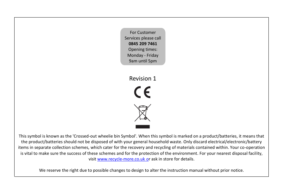 Revision 1 | RUSSELL HOBBS RHM3002 User Manual | Page 36 / 36