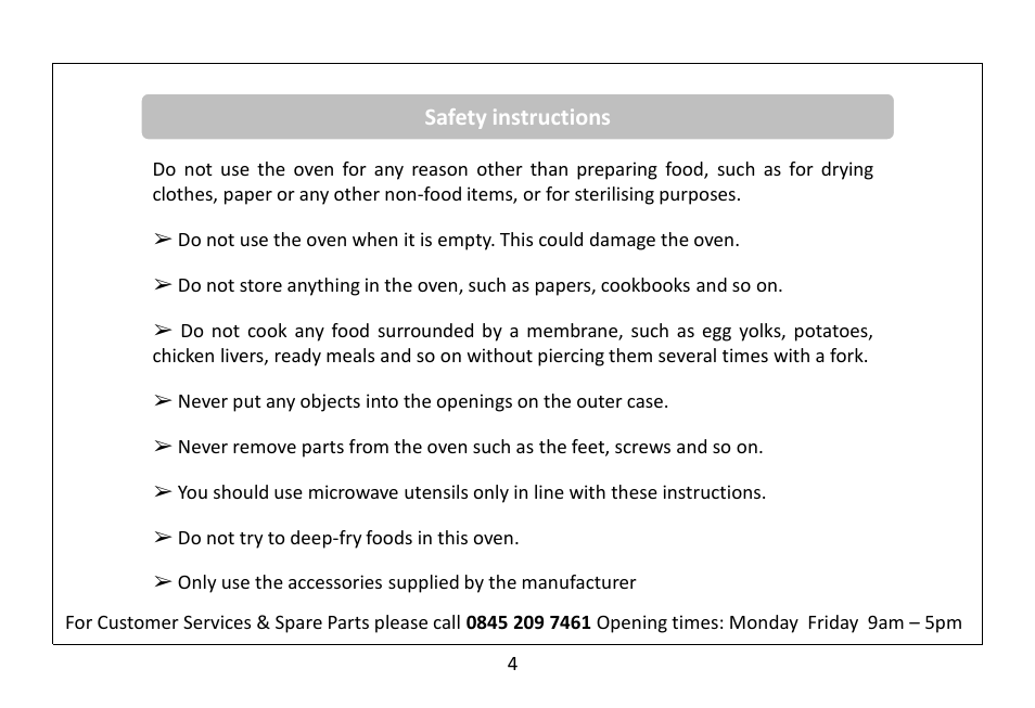 Safety instructions | RUSSELL HOBBS RHM3002 User Manual | Page 5 / 36