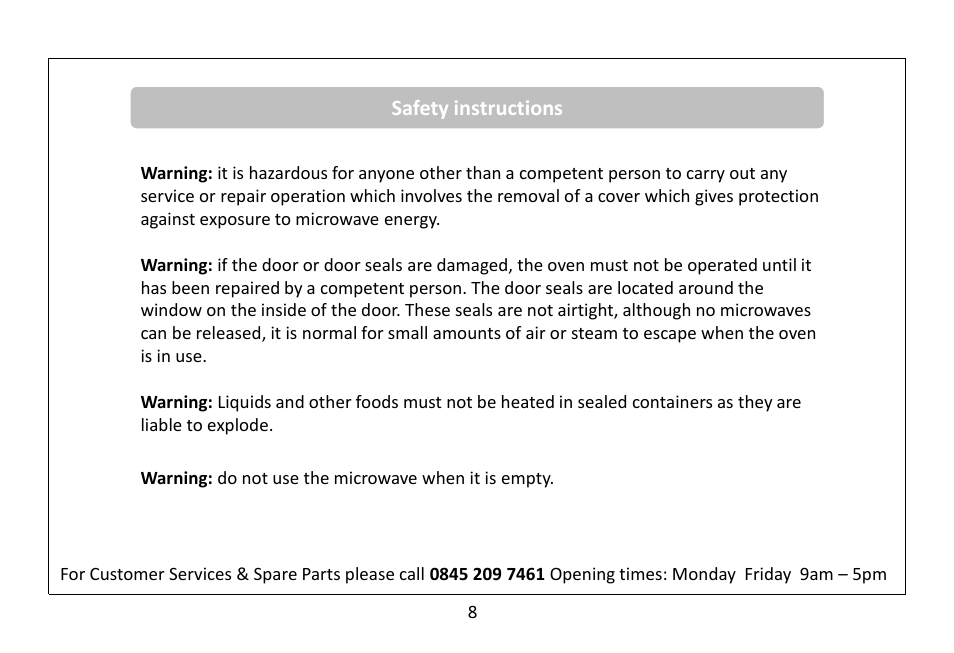 RUSSELL HOBBS RHM3002 User Manual | Page 9 / 36