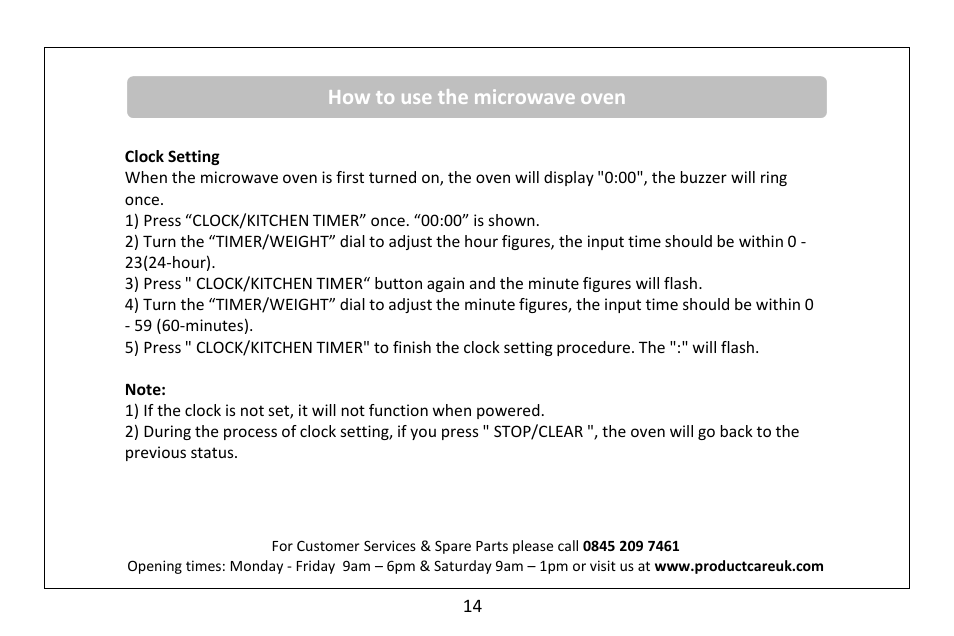 How to use the microwave oven | RUSSELL HOBBS 30 Litre microwave oven RHM3003B User Manual | Page 15 / 36