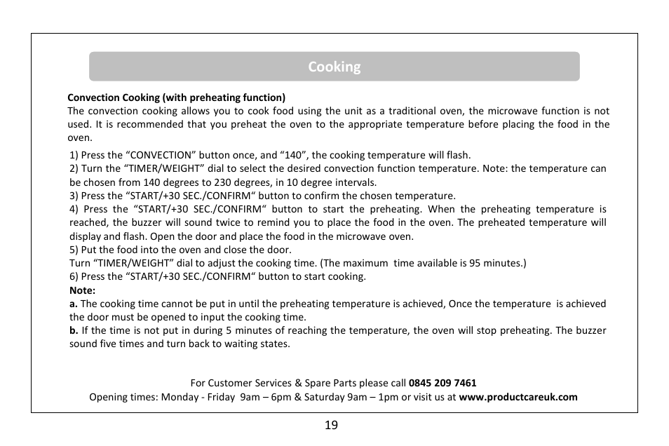 Cooking | RUSSELL HOBBS 30 Litre microwave oven RHM3003B User Manual | Page 20 / 36