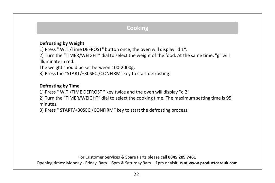 Cooking | RUSSELL HOBBS 30 Litre microwave oven RHM3003B User Manual | Page 23 / 36