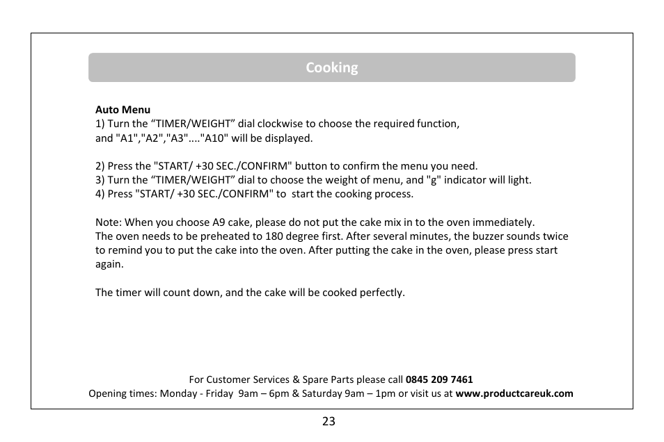 Cooking | RUSSELL HOBBS 30 Litre microwave oven RHM3003B User Manual | Page 24 / 36