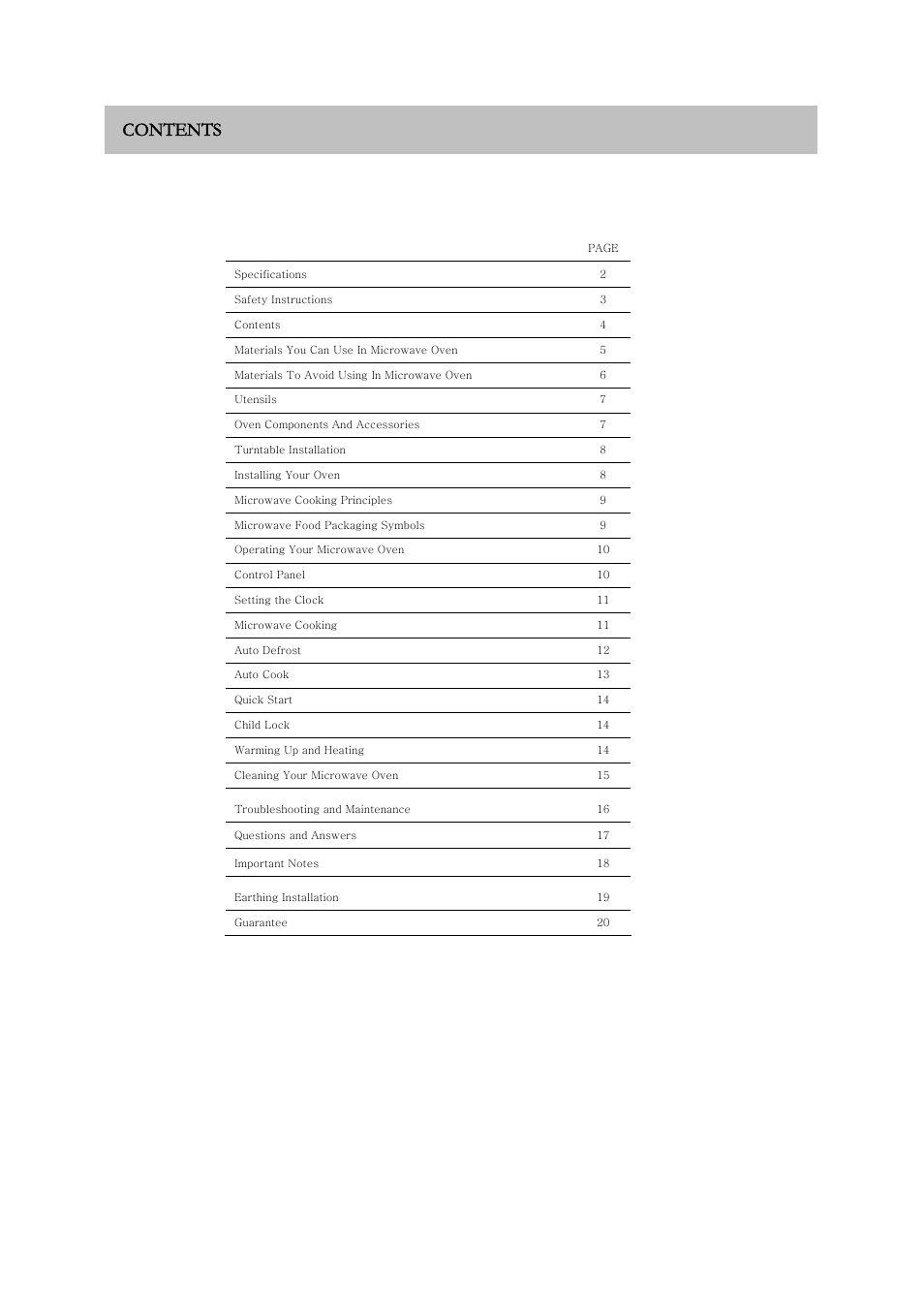 RUSSELL HOBBS RHM2017 User Manual | Page 5 / 20