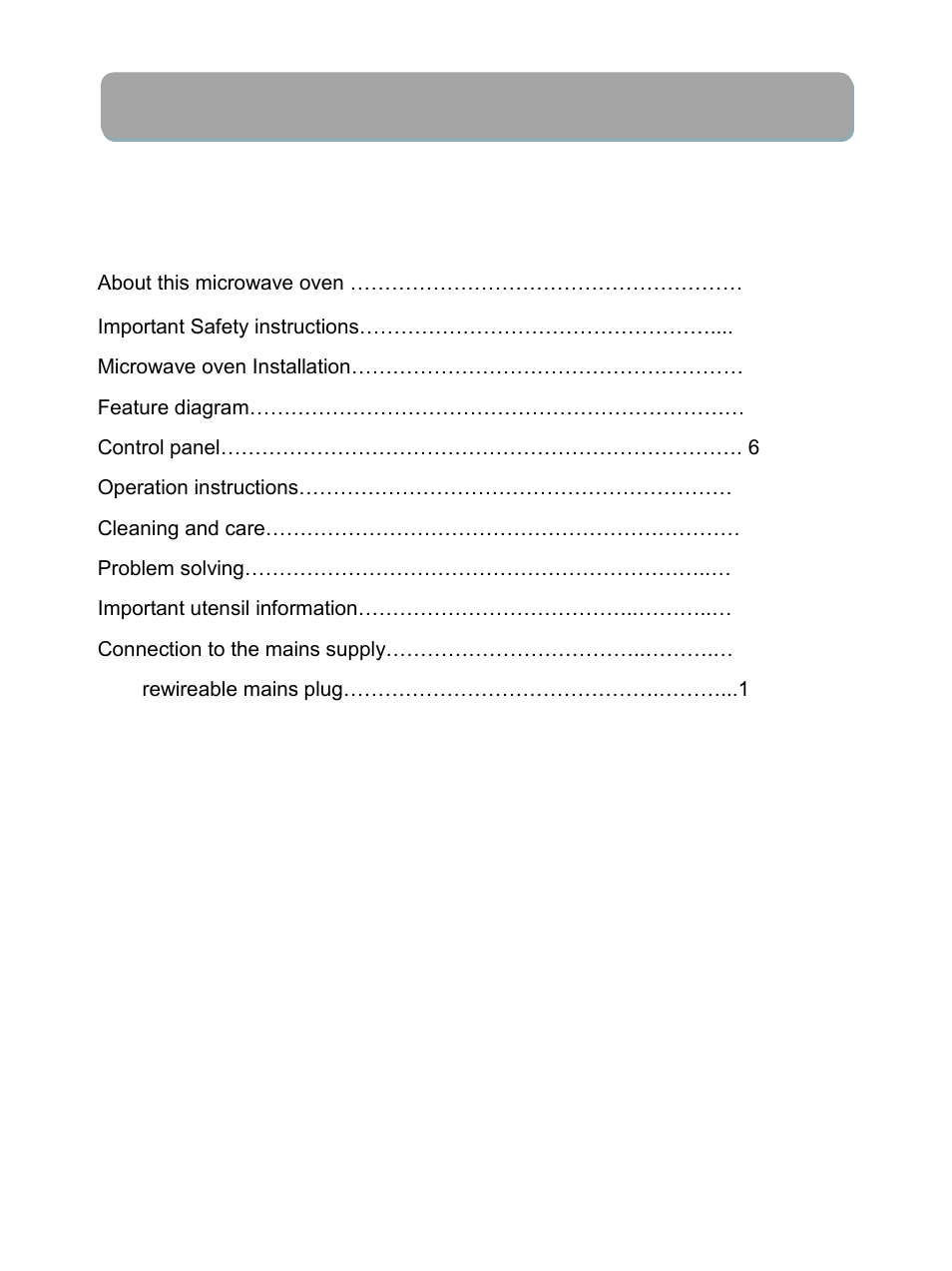 RUSSELL HOBBS 17 Litre Manual Microwave RHM1708-G User Manual | Page 2 / 13