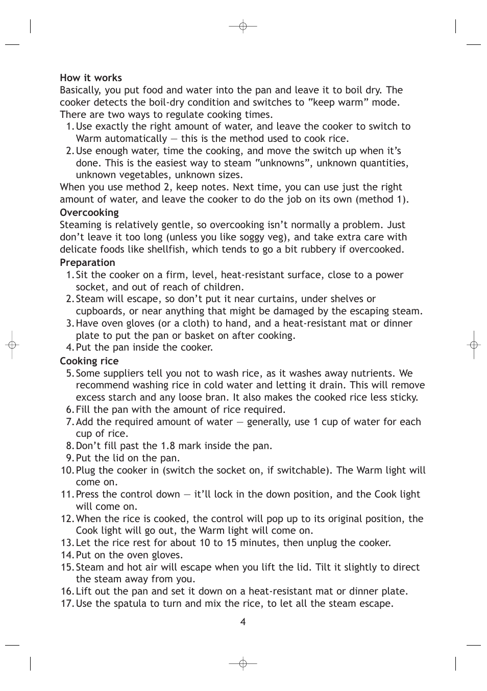 RUSSELL HOBBS JOYCE_RH_10950_IB_25-4-03 User Manual | Page 4 / 8