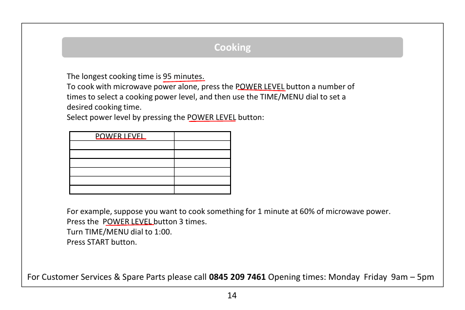 Cooking | RUSSELL HOBBS Russel Hobbs 20 Litre Microwave Oven RHM2047SS User Manual | Page 16 / 32