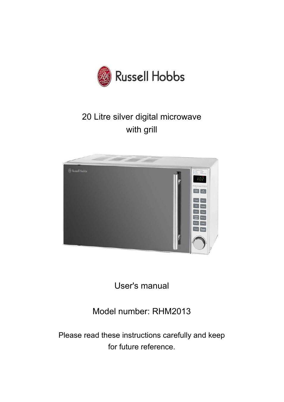 RUSSELL HOBBS RHM2013 User Manual | 18 pages