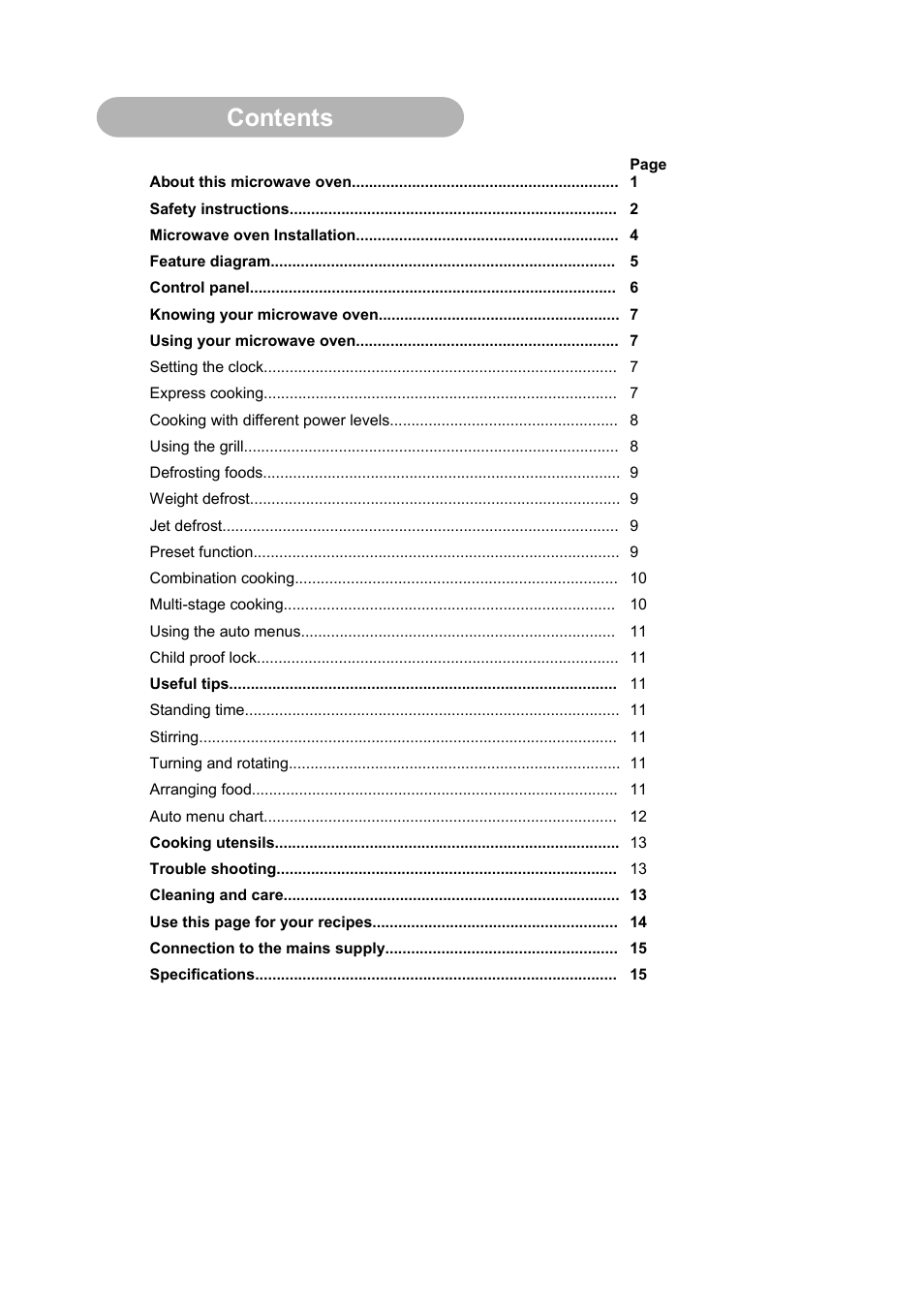 RUSSELL HOBBS RHM2013 User Manual | Page 2 / 18