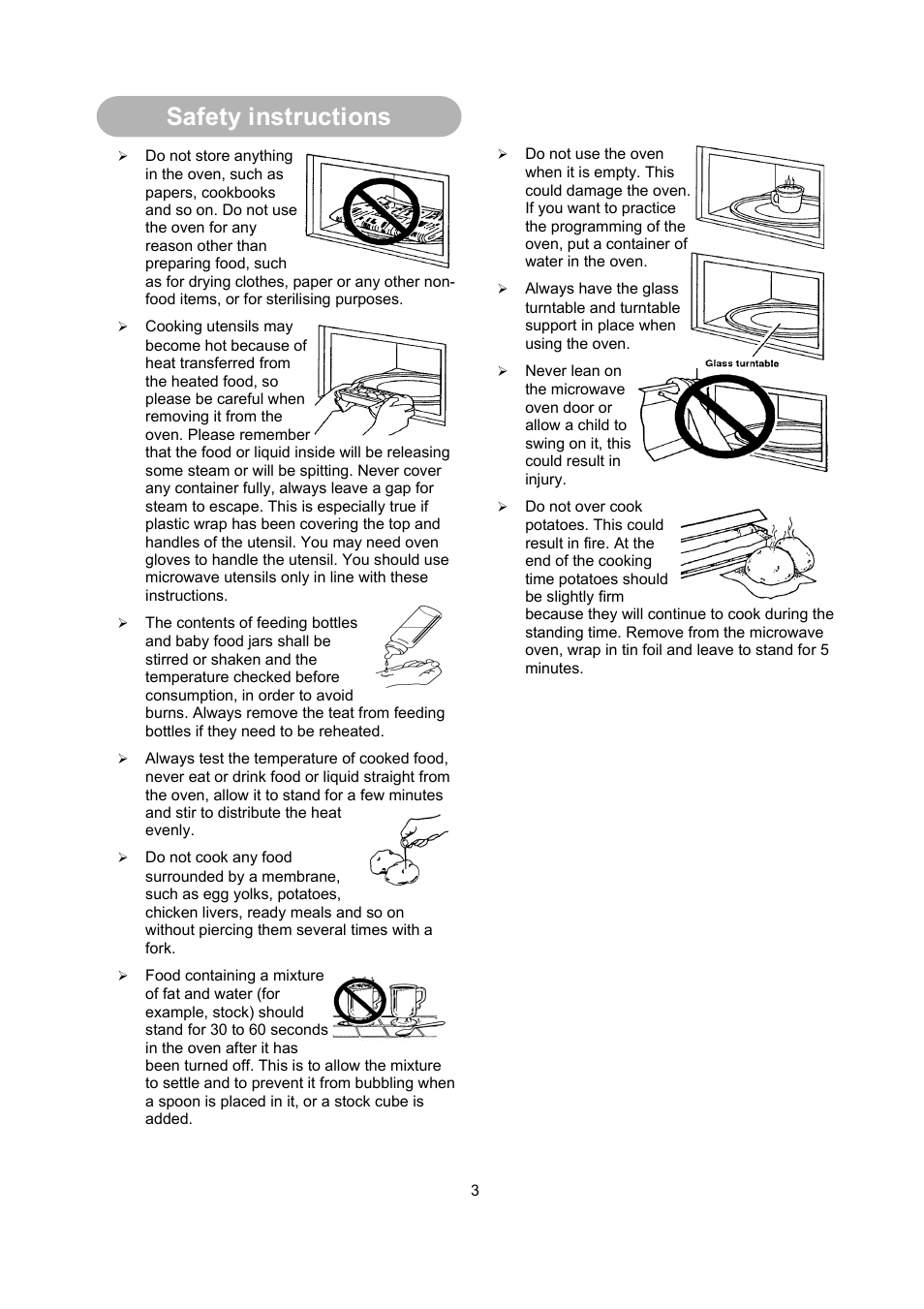 Safety instructions | RUSSELL HOBBS RHM2013 User Manual | Page 5 / 18